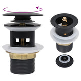 vidaXL Afvoer pop-up met overloop 6,4x6,4x9,1 cm chroomkleurig