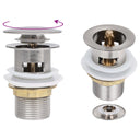 vidaXL Afvoer pop-up met overloop 6,4x6,4x9,1 cm chroomkleurig
