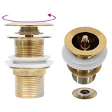 vidaXL Afvoer pop-up met overloop 6,4x6,4x9,1 cm chroomkleurig