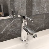 vidaXL Basin Mixer Tap 130x176 mm Chrome