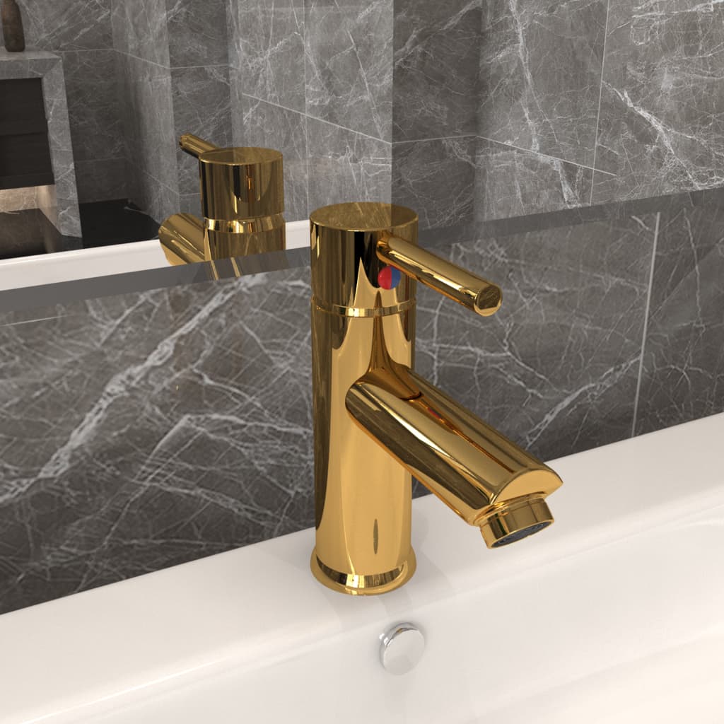 vidaXL Basin Mixer Tap 130x176 mm Chrome