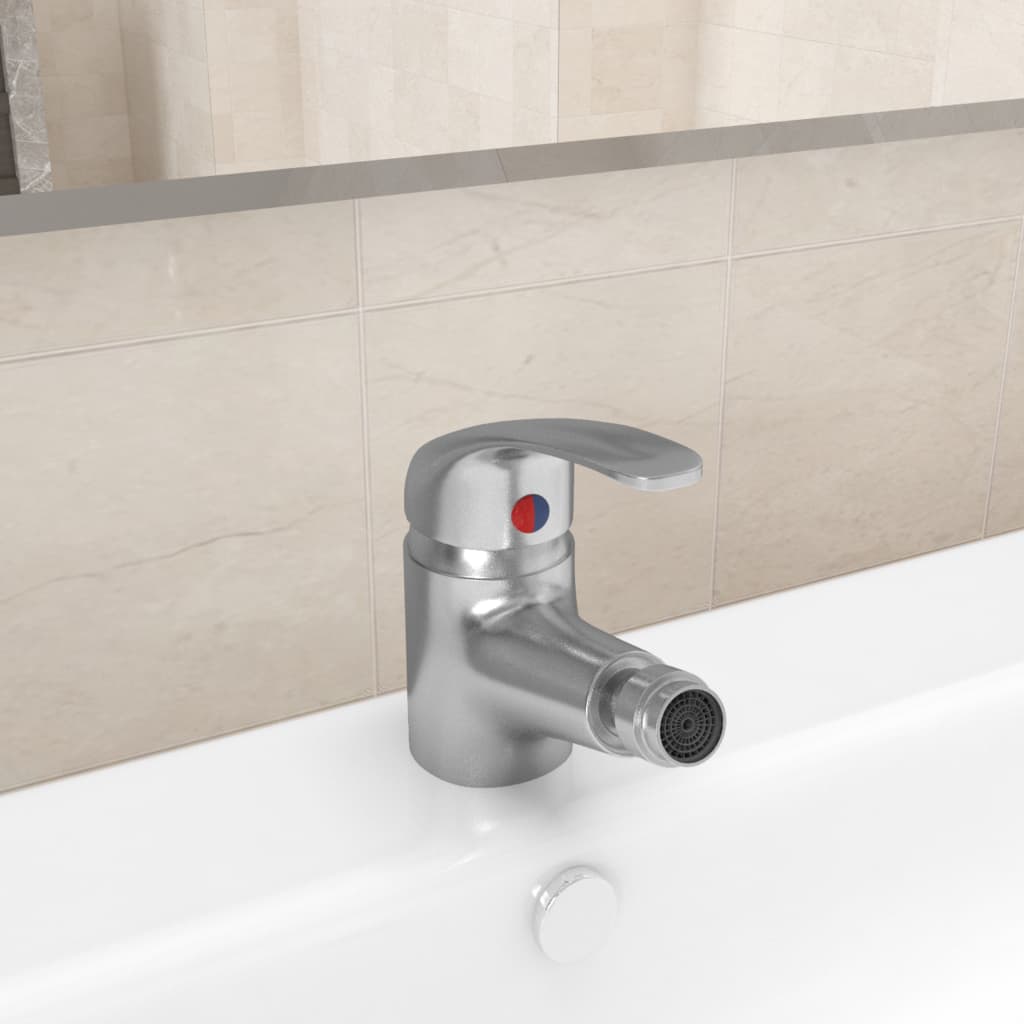 vidaXL Bidet mixer tap chrome