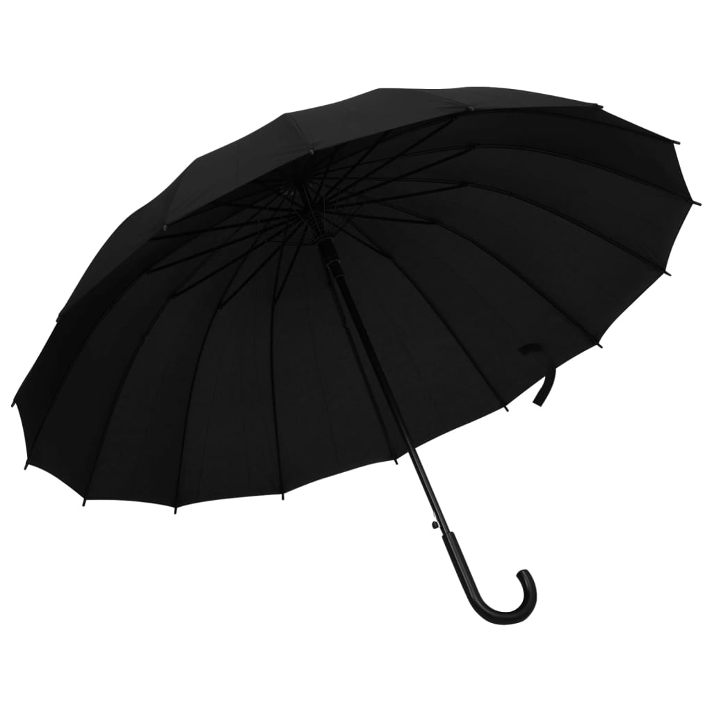 vidaXL Automatic Umbrella 105 cm Black
