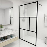 vidaXL Walk-in Shower Screen Transparent 80x195 cm ESG Glass Gold-Colored