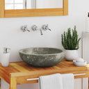 vidaXL Gootsteen 40x12 cm marmer zwart