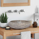 vidaXL Gootsteen 40x12 cm marmer zwart