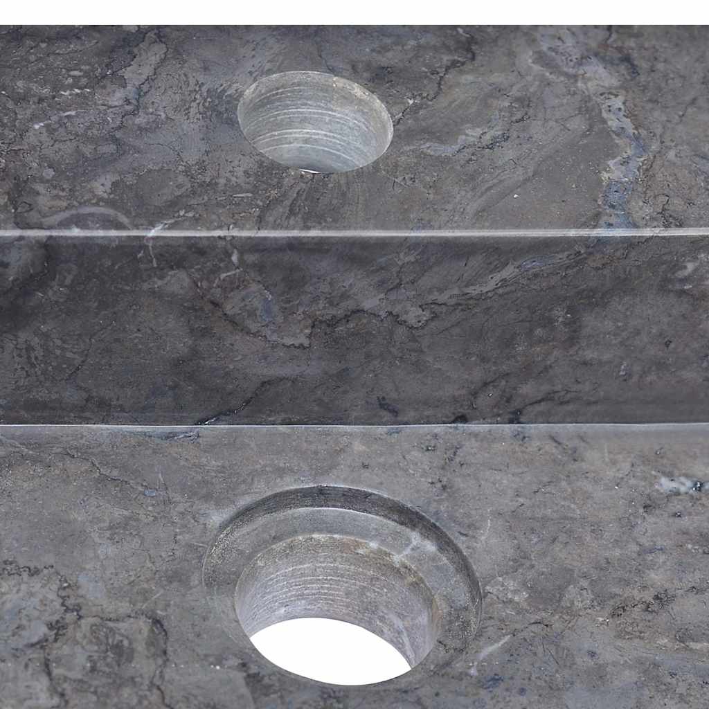 vidaXL Gootsteen 58x39x10 cm marmer zwart