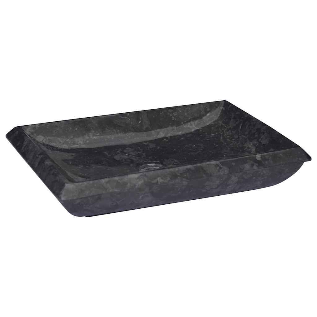 vidaXL Sink 50x35x10 cm marble cream