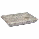vidaXL Sink 50x35x10 cm marble cream
