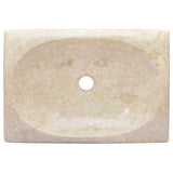vidaXL Sink 50x35x10 cm marble cream
