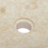 vidaXL Sink 50x35x10 cm marble cream