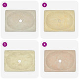 vidaXL Sink 50x35x10 cm marble cream