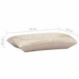 vidaXL Sink 50x35x10 cm marble cream