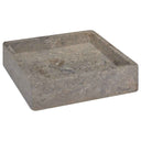 vidaXL Gootsteen 40x40x10 cm marmer crèmekleurig