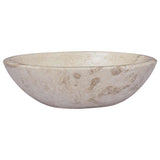 vidaXL Sink 53x40x15 cm marble cream
