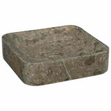 vidaXL Gootsteen 40x40x10 cm marmer crèmekleurig