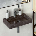 vidaXL Wall-Mounted Washbasin 38x24x6.5 cm Marble Cream