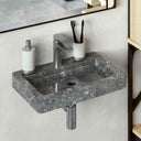 vidaXL Wall-Mounted Washbasin 38x24x6.5 cm Marble Cream