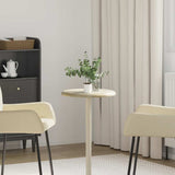 vidaXL Tafelblad Ø40x2,5 cm marmer crèmekleurig