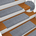 vidaXL Tapis de piège à linge 15 pièces 65x21x4 cm brun clair avec bord droit