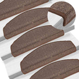 vidaXL Stair Mats 15 pcs 56x17x3 cm Anthracite Half Round