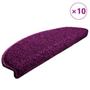 vidaXL Stair Mats 15 pcs 56x17x3 cm Grey Semi-circular