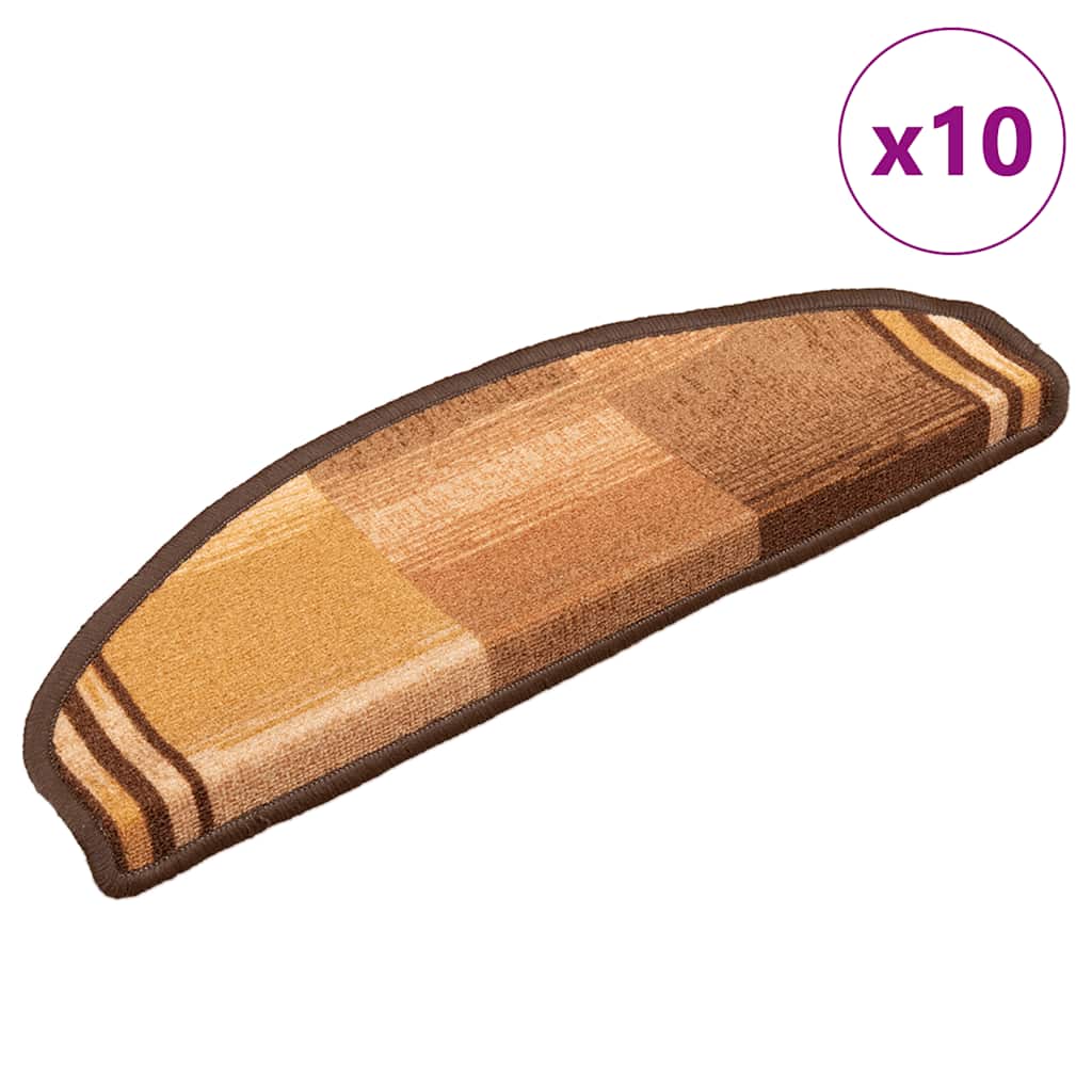 vidaXL Trapmatten zelfklevend 5 st 65x21x4 cm rouge