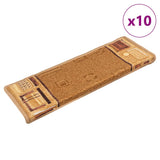 vidaXL Trapmatten zelfklevend 5 st 65x21x4 cm rouge