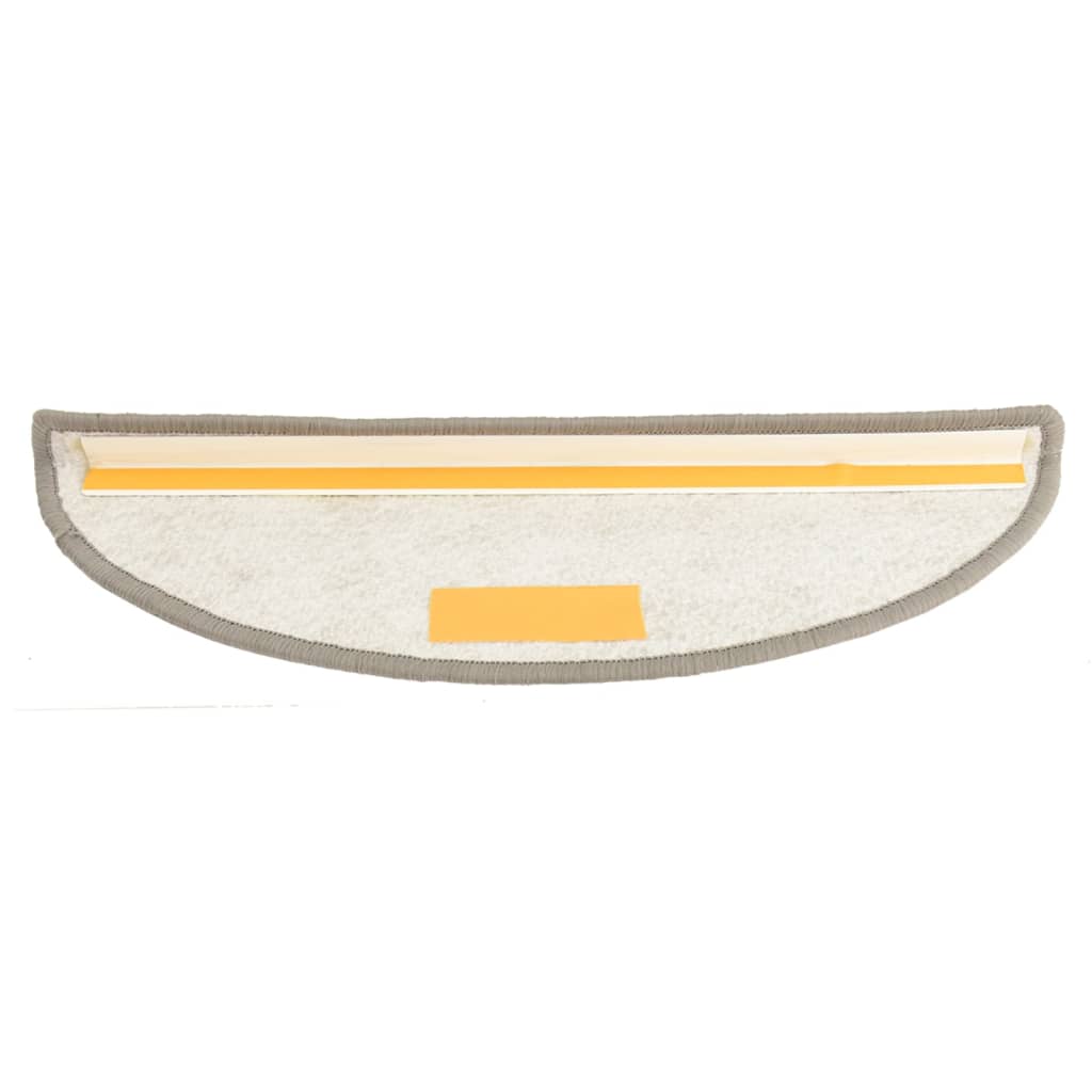 vidaXL Trapmatten 15 st 56x17x3 cm lichtgrijs