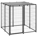 vidaXL Niche en bois 110x110x110 cm acier noir