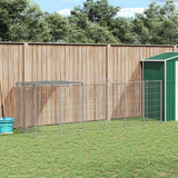 vidaXL Hondenkennel 110x110x110 cm staal zwart