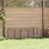 vidaXL Dog Kennel 100x100x70 cm Steel Black