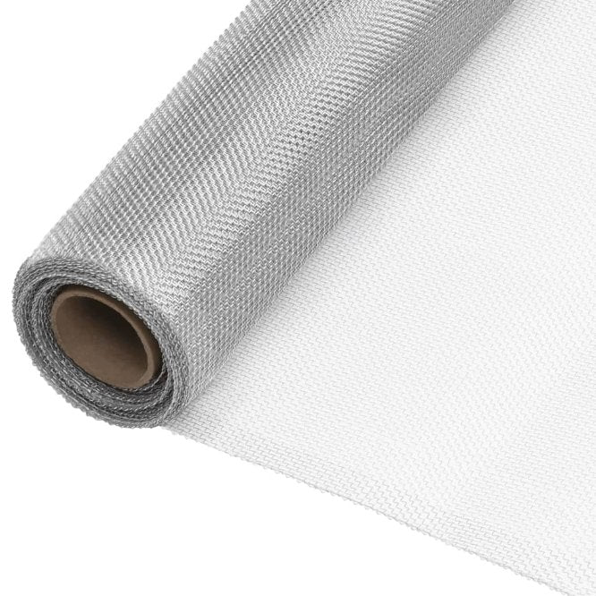 vidaXL Wire Mesh 100x500 cm Aluminium Silver-Coloured