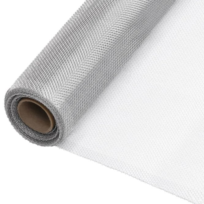 vidaXL Wire Mesh 100x500 cm Aluminium Silver-Coloured