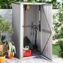 vidaXL Maison de jardin vert 118,5x97x209,5 cm Acier galvanisé