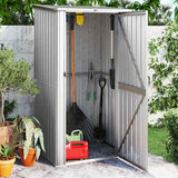 vidaXL Tuinhuis Groen 118,5x97x209,5 cm Gegalvaniseerd Staal