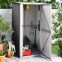 vidaXL Maison de jardin vert 118,5x97x209,5 cm Acier galvanisé