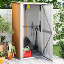 vidaXL Maison de jardin vert 118,5x97x209,5 cm Acier galvanisé