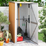 vidaXL Tuinhuis Groen 118,5x97x209,5 cm Gegalvaniseerd Staal