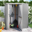 vidaXL Maison de jardin vert 180,5x97x209,5 cm Acier galvanisé