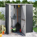 vidaXL Maison de jardin vert 180,5x97x209,5 cm Acier galvanisé