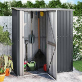 vidaXL Tuinhuis Groen 180,5x97x209,5 cm Gegalvaniseerd Staal
