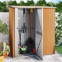 vidaXL Maison de jardin vert 180,5x97x209,5 cm Acier galvanisé