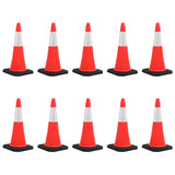 vidaXL Traffic Cones with Heavy Base 4 pcs Reflective 50 cm