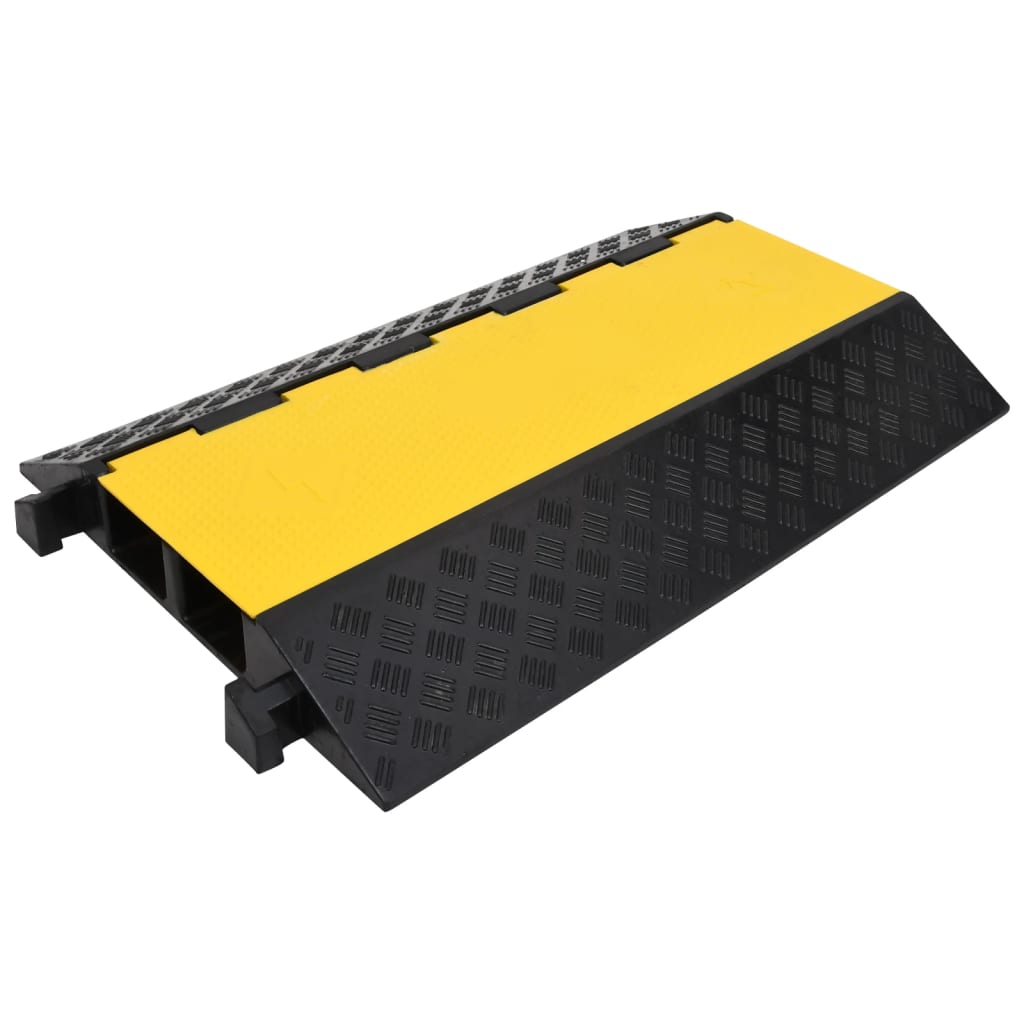 vidaXL Cable Protector Ramp 1 Channel 100 cm Rubber