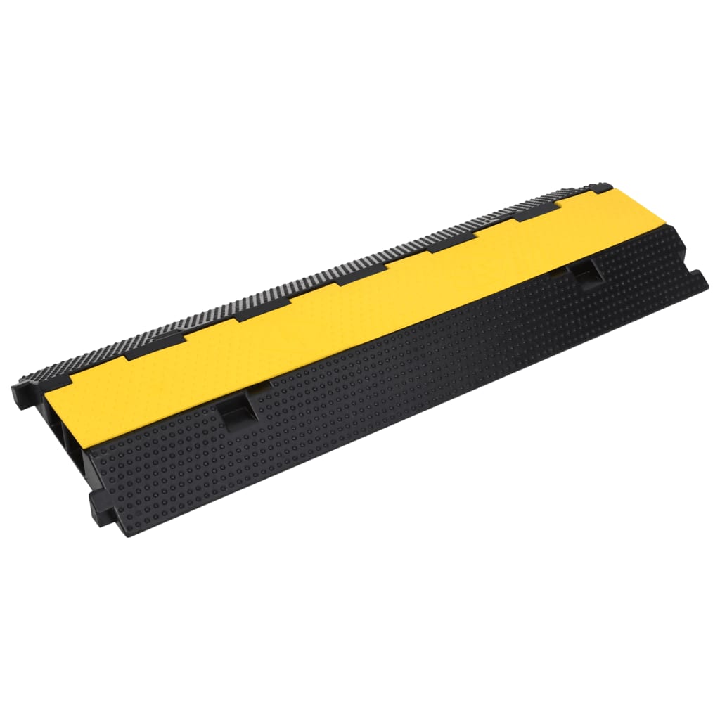 vidaXL Cable Protector Ramp 1 Channel 100 cm Rubber