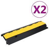 vidaXL Cable Protector Ramp 1 Channel 100 cm Rubber