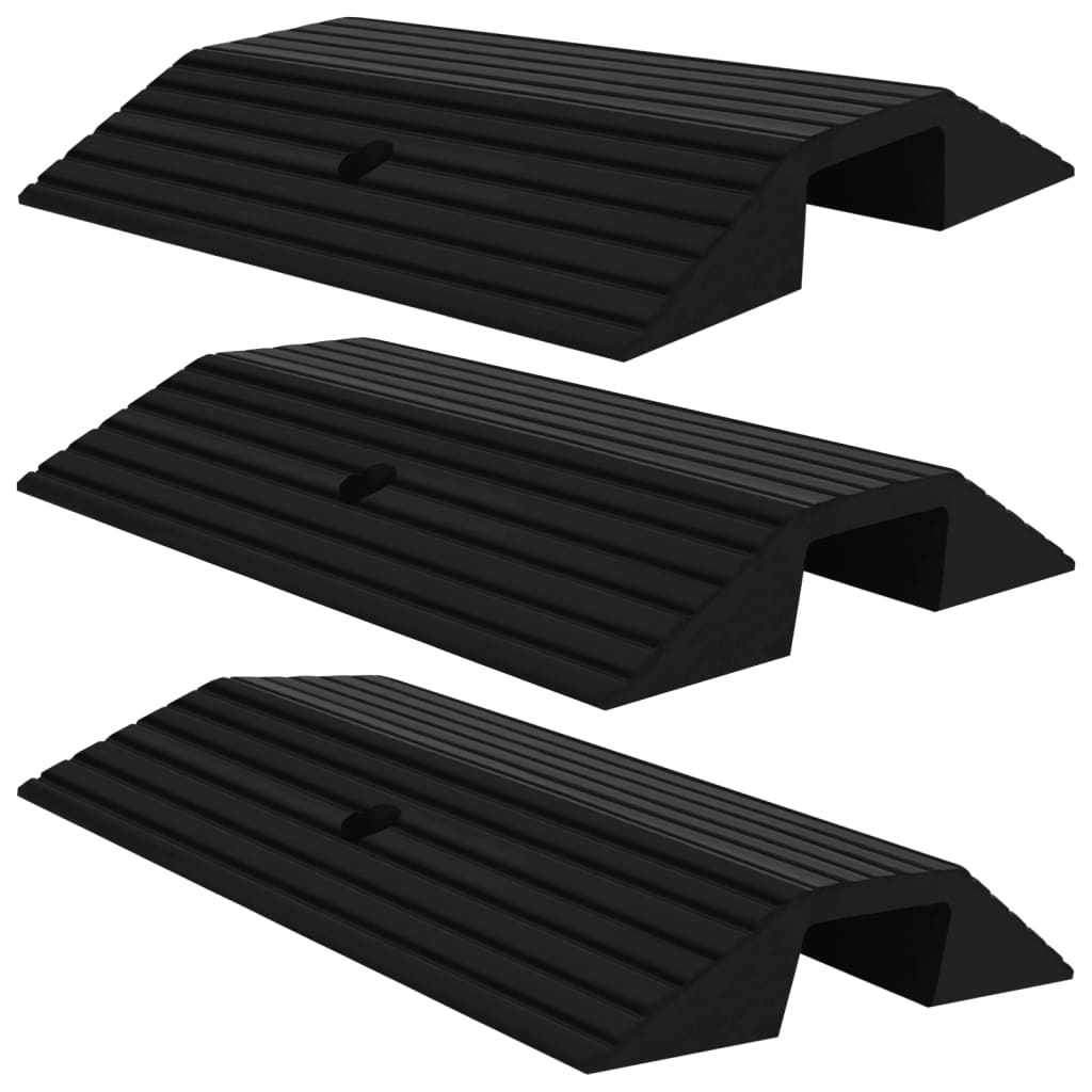 vidaXL Threshold Ramp 110x21x2.5 cm rubber