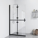 vidaXL Inloopdouchewand inklapbaar 70x190 cm ESG-verre transparent