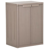 vidaXL Garden Storage Cabinet 65x45x88 cm polypropylene rattan black